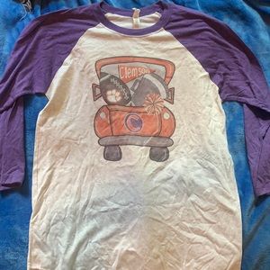 Clemson quarter sleeve shirt